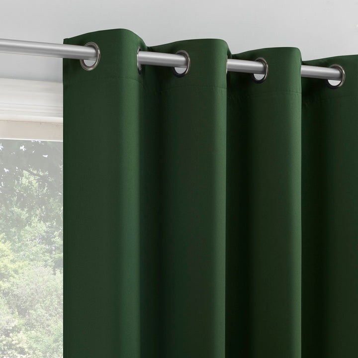 Wayfair Basics Blackout Grommet Curtain Panel Wayfair Basics® Curtain Color: Evergreen Size per Panel: 54" W x 95" L