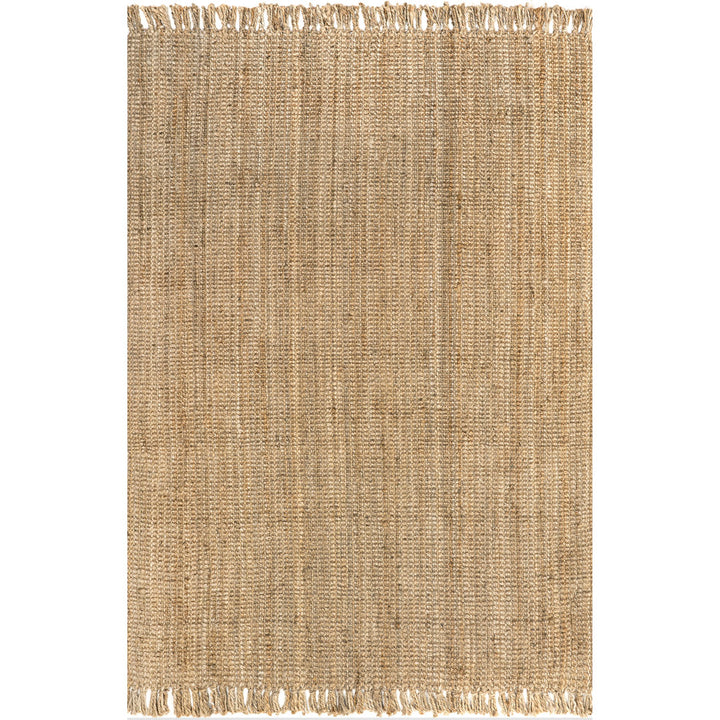 Isalena Handmade Flatweave Farmhouse Jute Area Rug in Natural Gracie Oaks Rug Size: Rectangle 5' x 7'6"