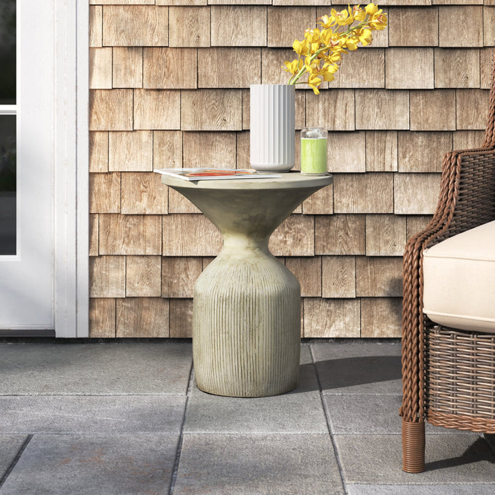 Midtown Stone/Concrete Side Table Birch Lane™