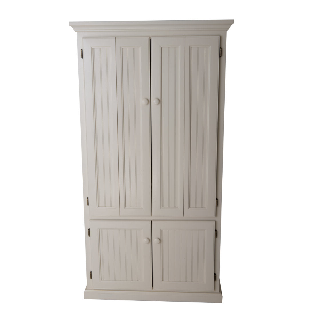 Neasa Solid Wood Armoire Desk Breakwater Bay Color: European Ivory