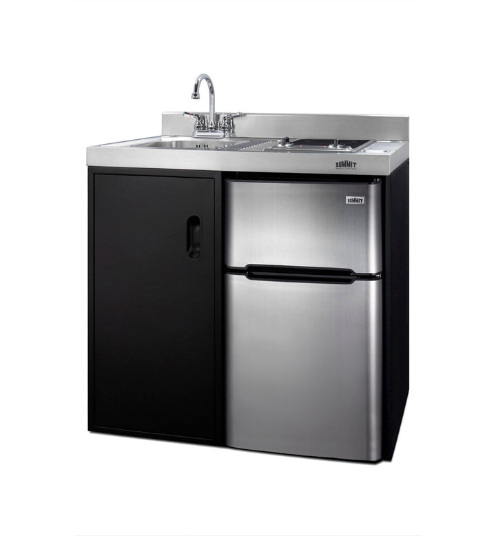 All-in-One Kitchenette 3.2 cu. ft. Freestanding Mini Fridge with Freezer Summit Appliance