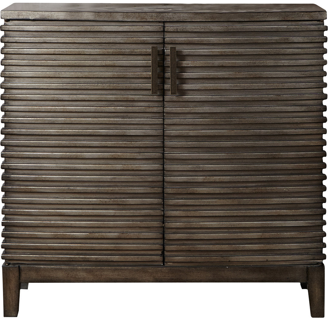 Cale Rustic 2-Door Accent Cabinet Beachcrest Home™ Color: Gray