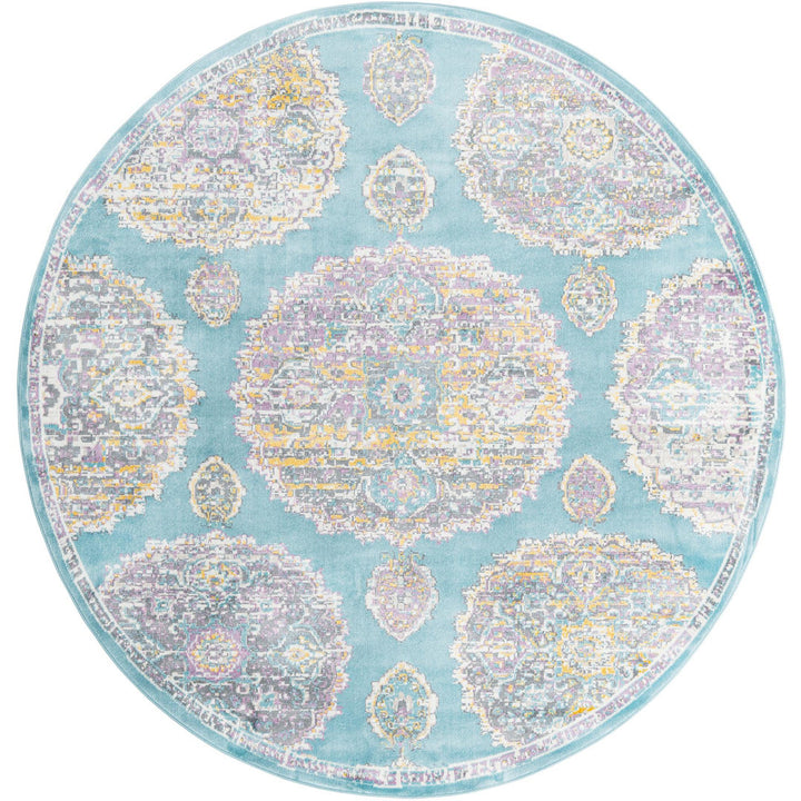 Paragon Rug_Blue Rugs.com Rug Size: Round 8'2"