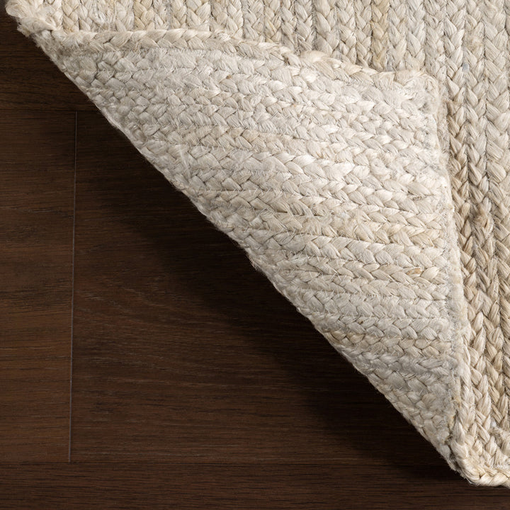 Cruise Handmade Braided Jute Area Rug in Off White Highland Dunes Rug Size: Square 5'