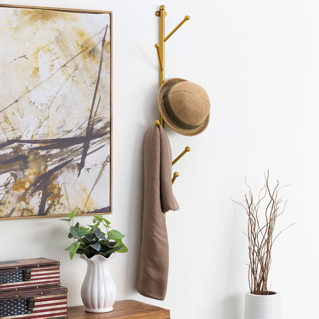 Cerstin Metal 6 - Hook Wall Mounted Coat Rack Mercer41