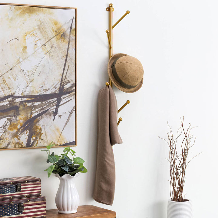 Cerstin Metal 6 - Hook Wall Mounted Coat Rack Mercer41