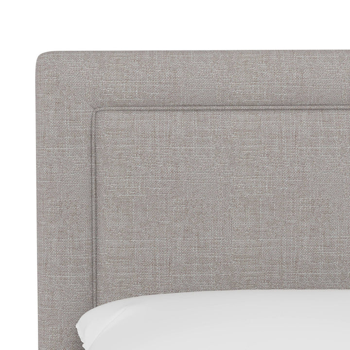 Rowberrow Upholstered Panel Headboard Mercury Row® Size: King Upholstery: Textured Feather Linen