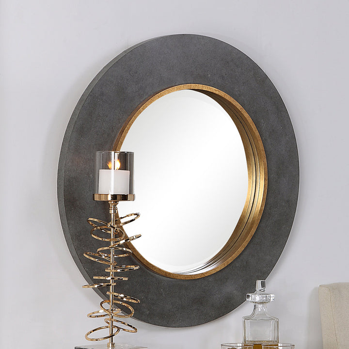 Zena Coastal Beveled Distressed Accent Mirror Greyleigh™
