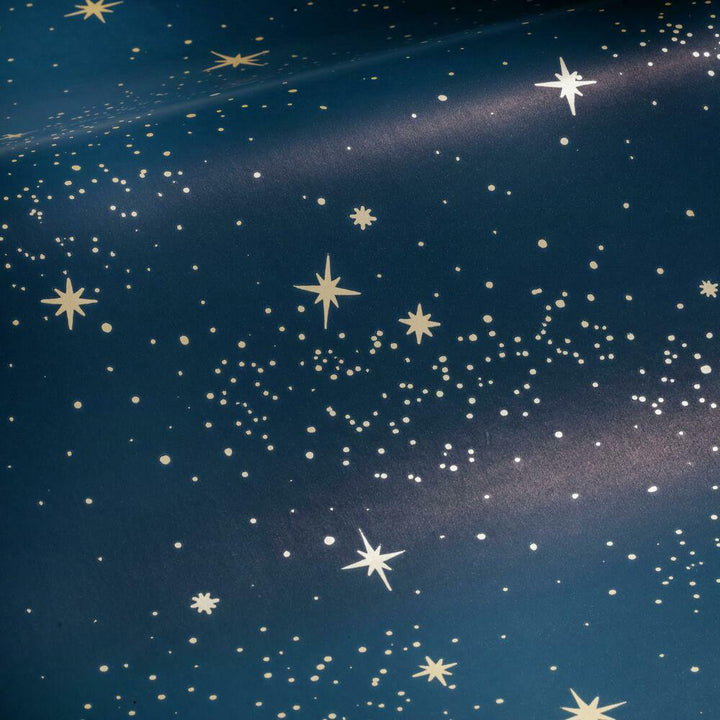 Rebecca Upon a Star 16.5' L x 20.5" W Peel and Stick Wallpaper Roll Isabelle & Max™ Color: Navy