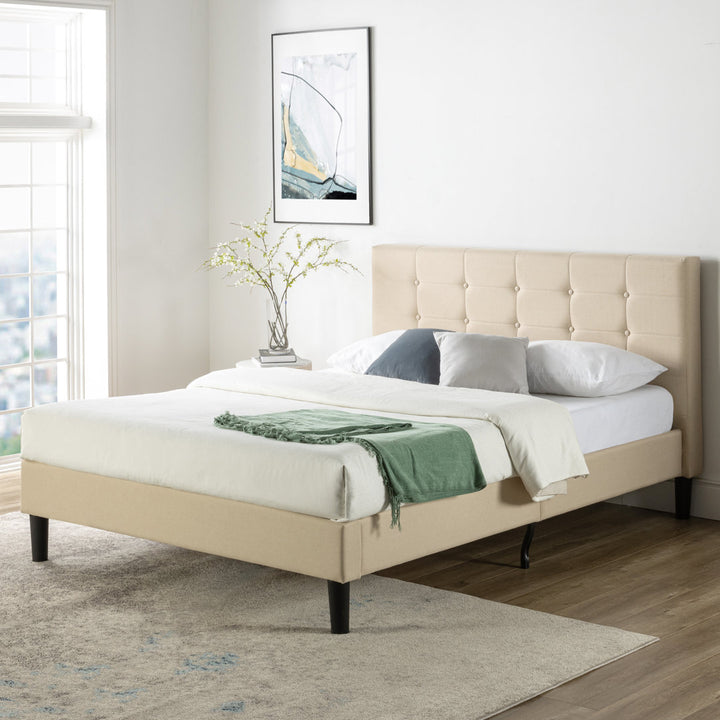 Leonard Tufted Upholstered Platform Bed Zipcode Design™ Size: King