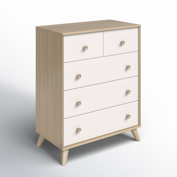 Rafferty Kids 5- Drawer Chest AllModern Color: Soft Elm/Pure White/NotSturdy