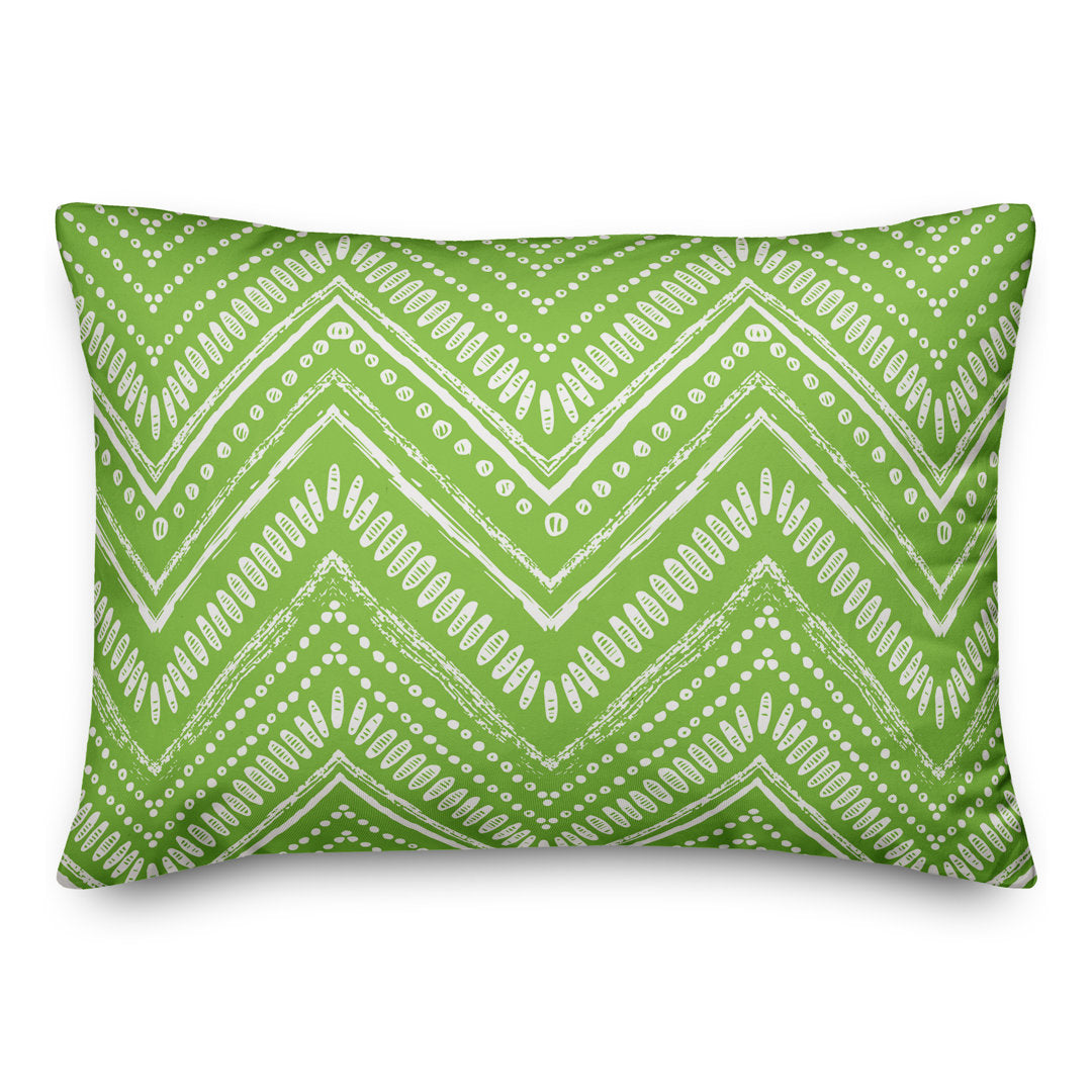 Outdoor Rectangular Pillow Designs Direct Creative Group Color: Green/Cream