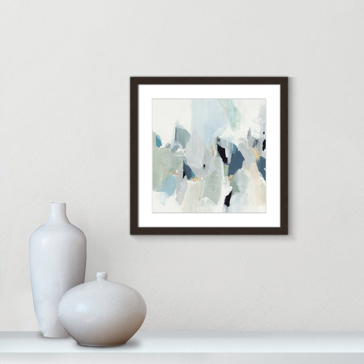 Little Talks II by Isabelle Z - Picture Frame Print on Canvas Casa Fine Arts Size: 17" H x 17" W x 1.25" D Format: Walnut Picture Framed Paper
