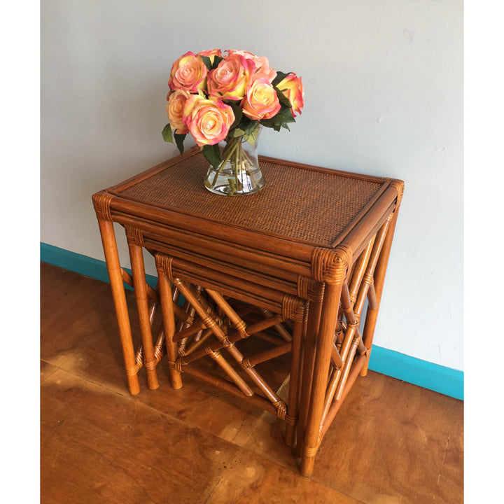 Colusa Rattan 3 Piece Nesting Tables Bay Isle Home™