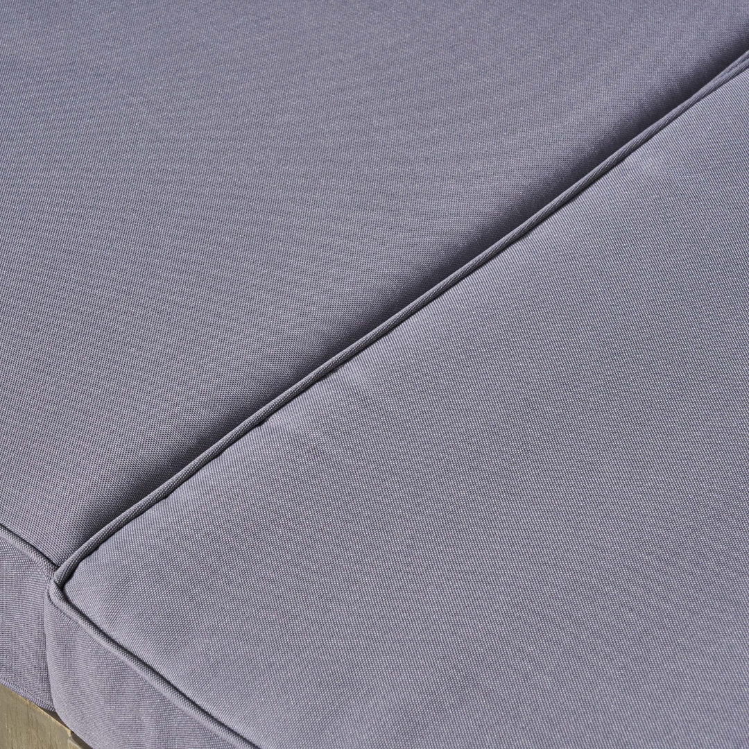 Patio Sofa with Cushions Highland Dunes Frame Color / Cushion Color: Gray Finish Frame / Dark Gray Cushion