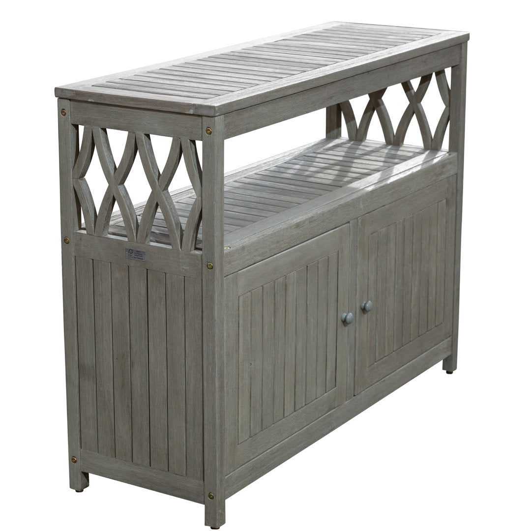 Buecker Wooden Buffet and Console Table Highland Dunes Color: Driftwood Gray