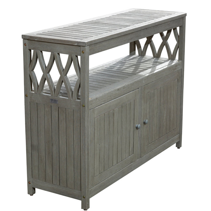 Buecker Wooden Buffet and Console Table Highland Dunes Color: Driftwood Gray