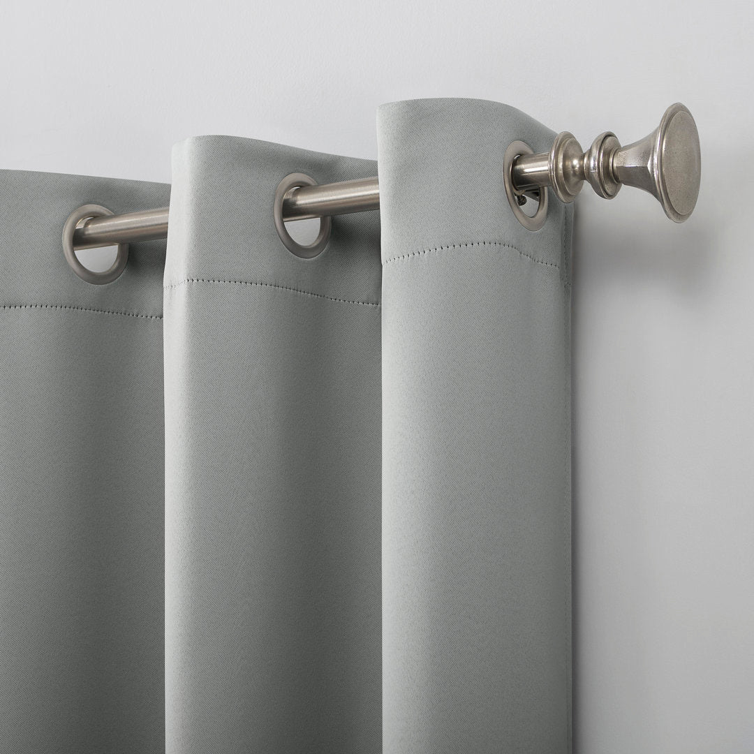 Wayfair Basics Blackout Grommet Curtain Panel Wayfair Basics® Curtain Color: Silver Gray Size per Panel: 40" W x 84" L