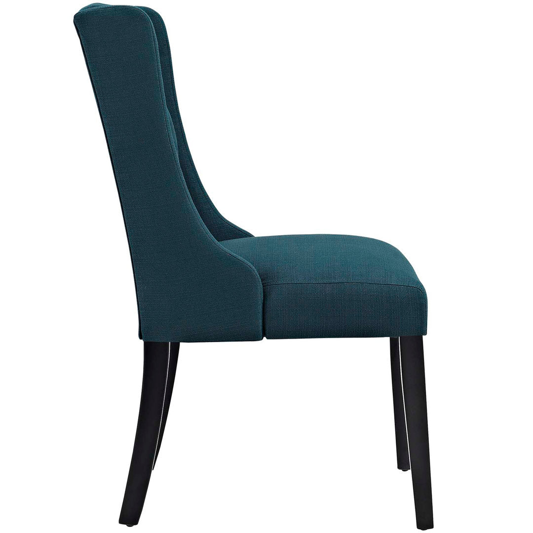 Modway Baronet Button Tufted Fabric Dining Chair Modway Upholstery Color: Navy