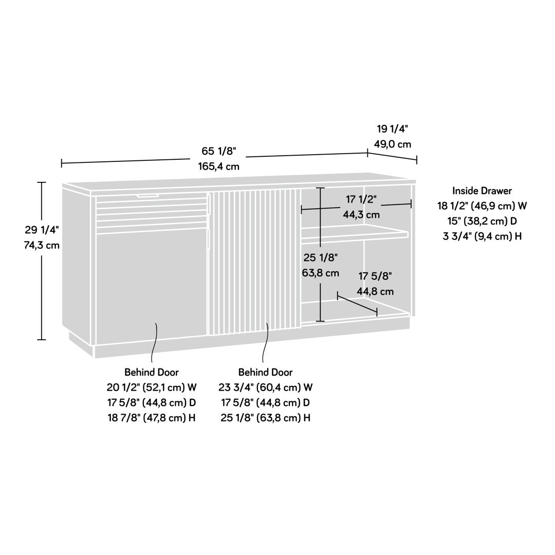Bettye 1 - Drawer Credenza Loon Peak®