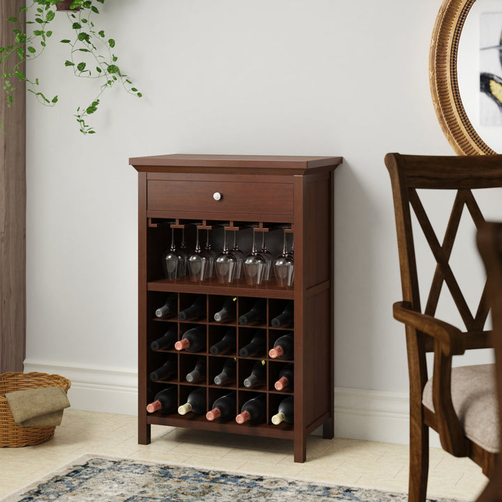 Baronvil Bar with Wine Storage Red Barrel Studio®