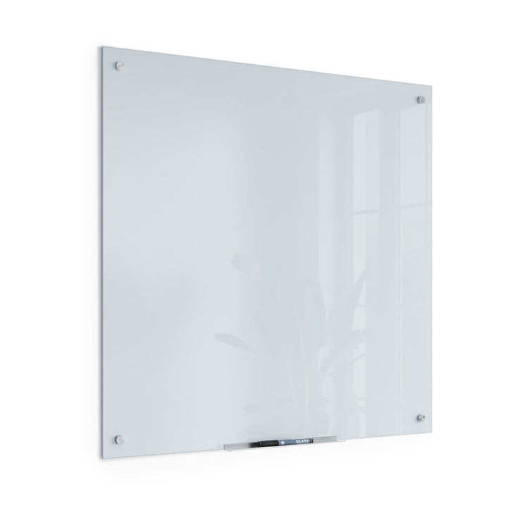 Wall Mounted Magnetic Glass Board U Brands Size: 35" x 35"