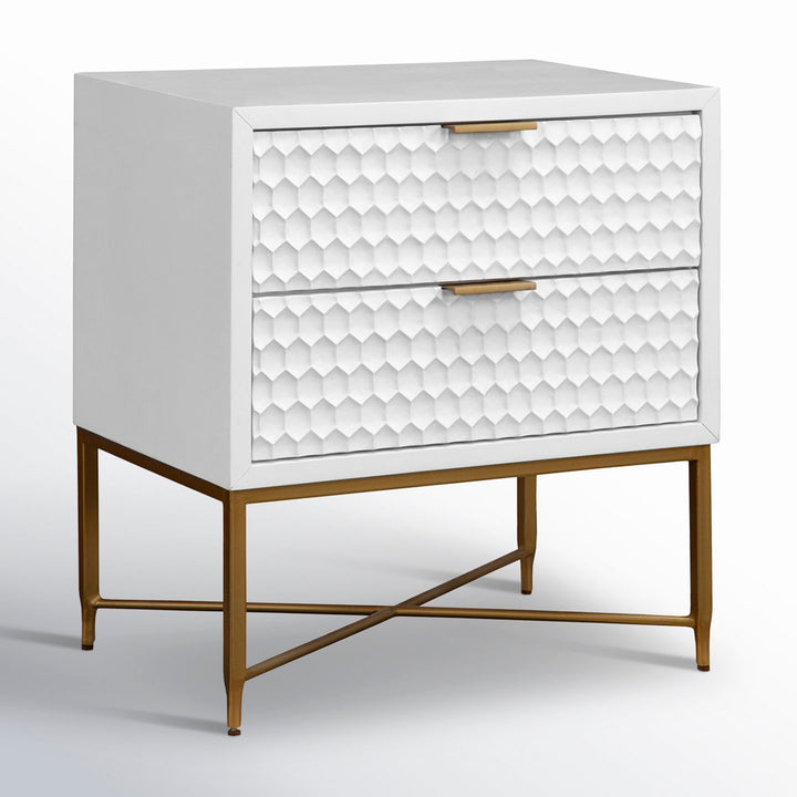Capra 2 - Drawer Nightstand AllModern Color: White