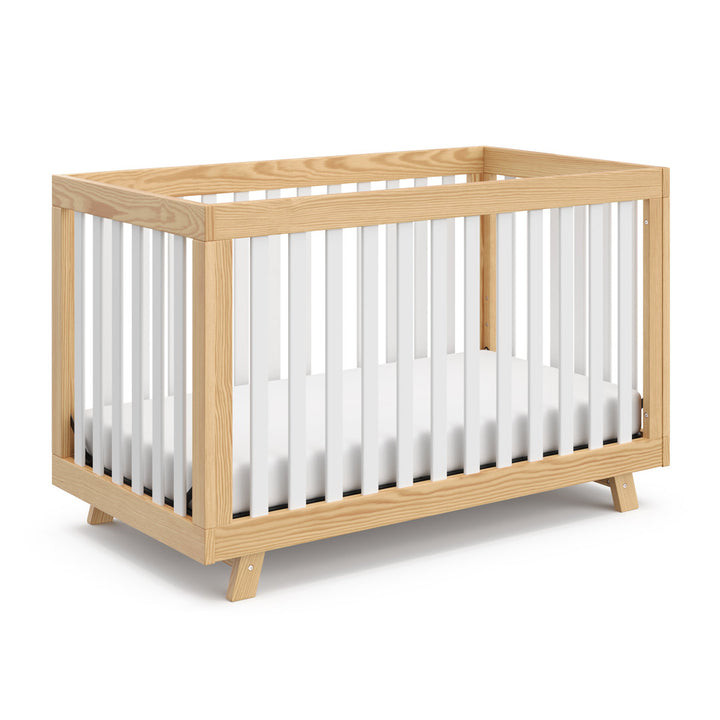 Beckett 3-in-1 Convertible Crib Storkcraft Color: Natural/White Pieces Included: Crib
