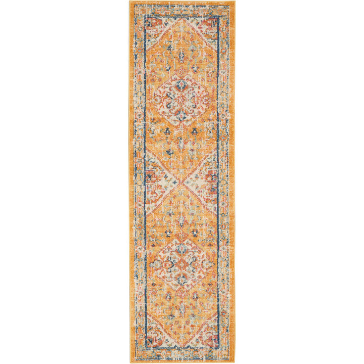 Baylee Oriental Yellow/Ivory Area Rug Kelly Clarkson Home Rug Size: Runner 2'2" x 7'6"