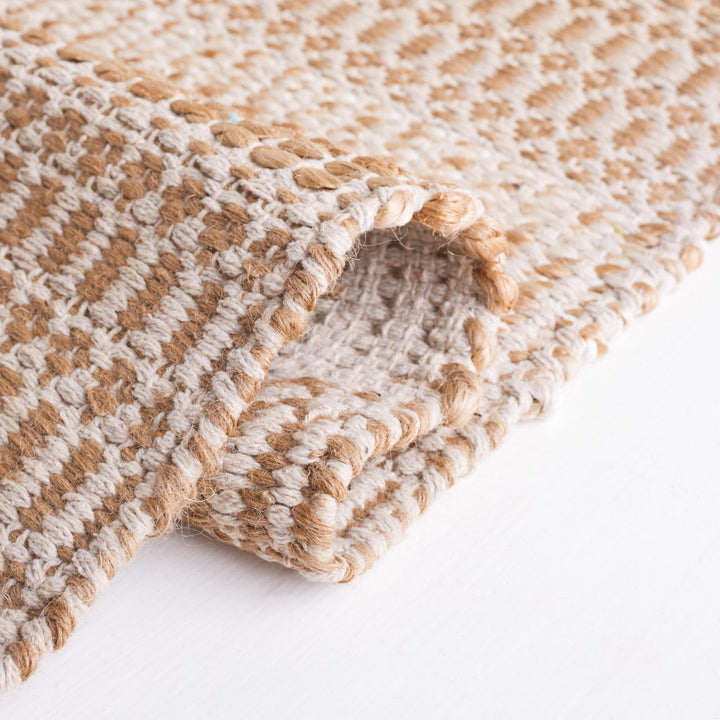 Sorrell Geometric Flatweave Ivory/Natural Area Rug Laurel Foundry Modern Farmhouse® Rug Size: Square 6'6"