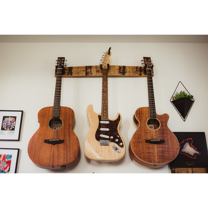 Whiskey Barrel Guitar Wall Mount Red Barrel Studio®