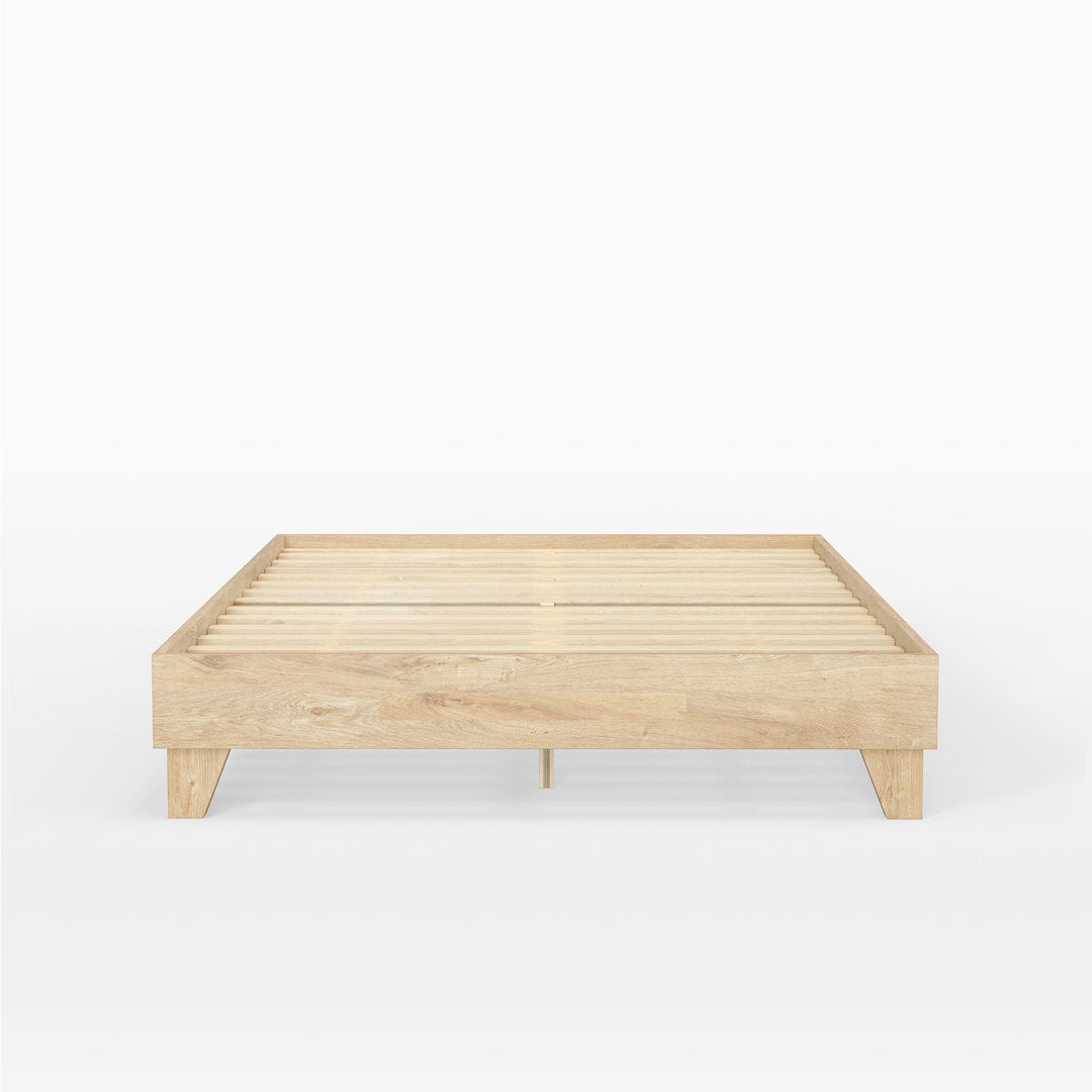 Dedrie Solid Wood Platform Bed George Oliver Color: Natural Size: Queen