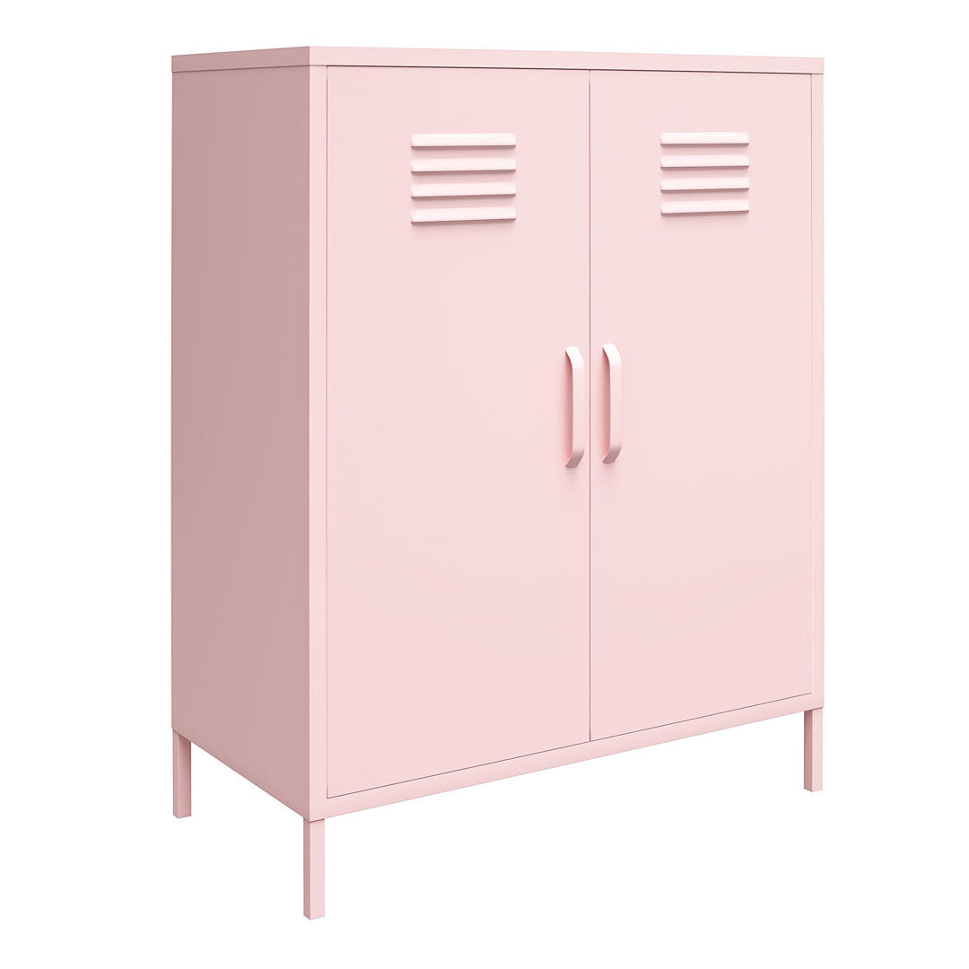 Cache 2 - Door Metal Accent Cabinet Novogratz Color: Pink