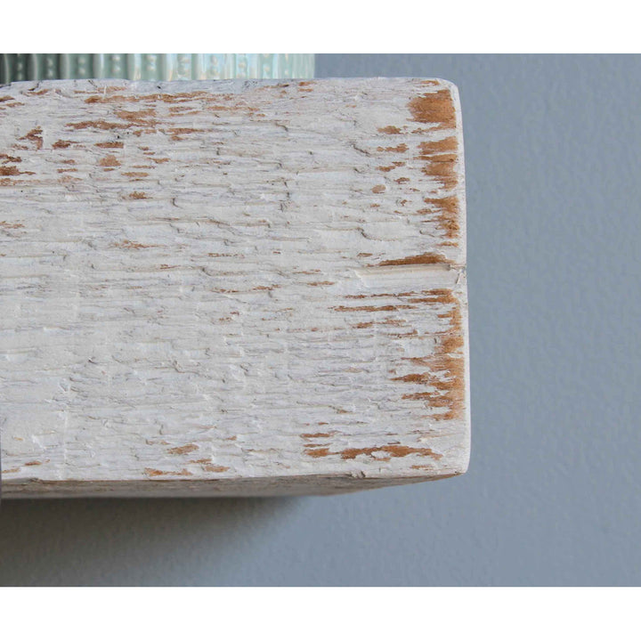 Joao 2 Piece Solid Wood Floating Shelf with Reclaimed Wood Gracie Oaks Size: 2" H x 24" W x 7" D Finish: White Washed