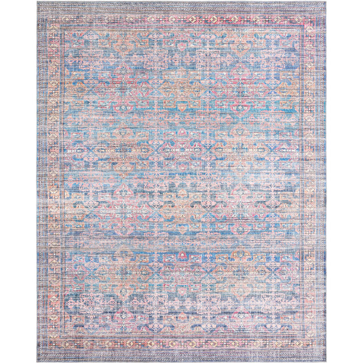 Hadsell Machine Made Power Loom Antique Blue Area Rug Langley Street® Rug Size: Rectangle 10'6" x 13'