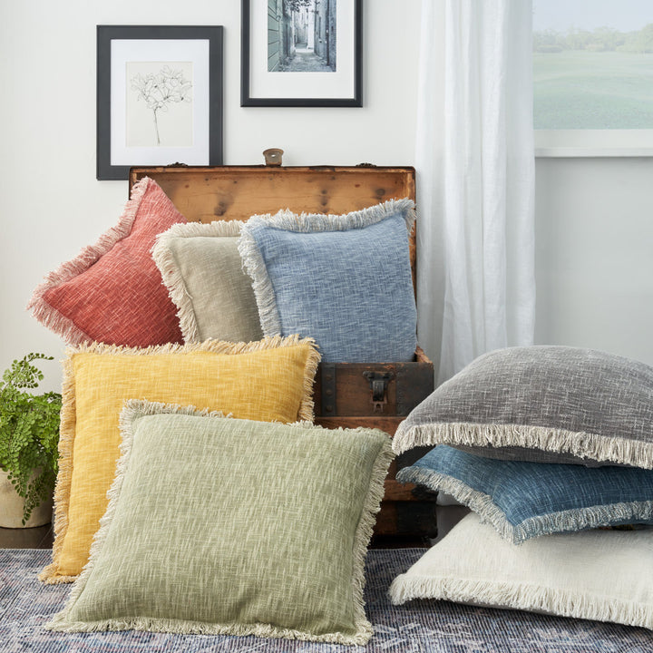 Square Cotton Pillow Cover & Insert Nicole Curtis Color: Taupe