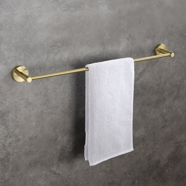 24" Wall Mounted Towel Bar KIBI Finish: Brush Gold