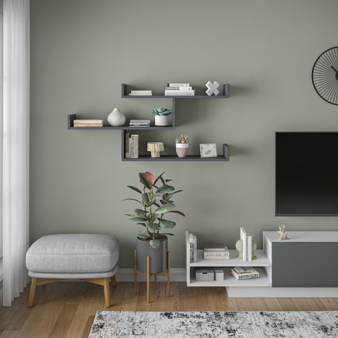 Ramage 3 Piece Accent Shelf Mercury Row® Finish: Anthracite