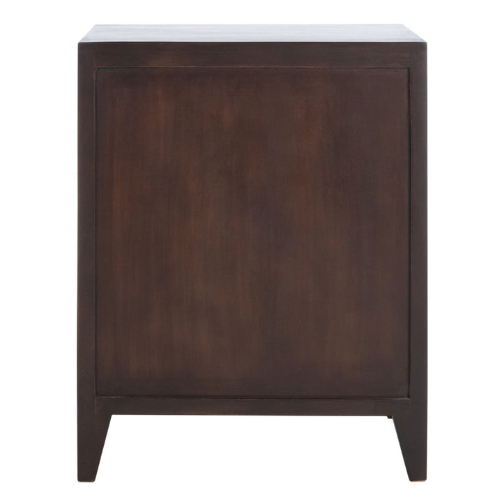 Linaris 2 - Drawer Nightstand Ivy Bronx Color: Walnut/Black