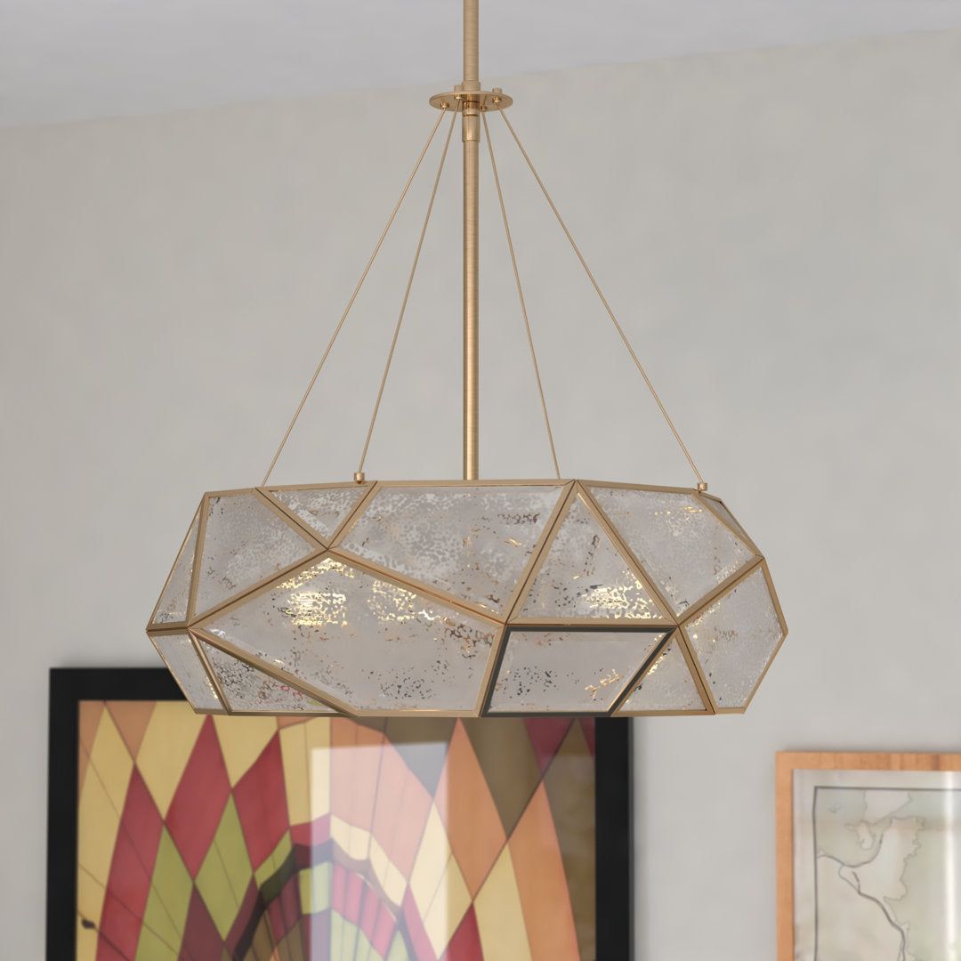 Alexander Single Drum Pendant Greyleigh™ Size: 28.5" H x 24" W x 24" D