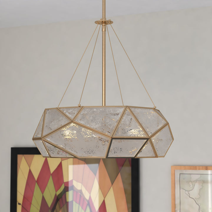 Alexander Single Drum Pendant Greyleigh™ Size: 28.5" H x 24" W x 24" D
