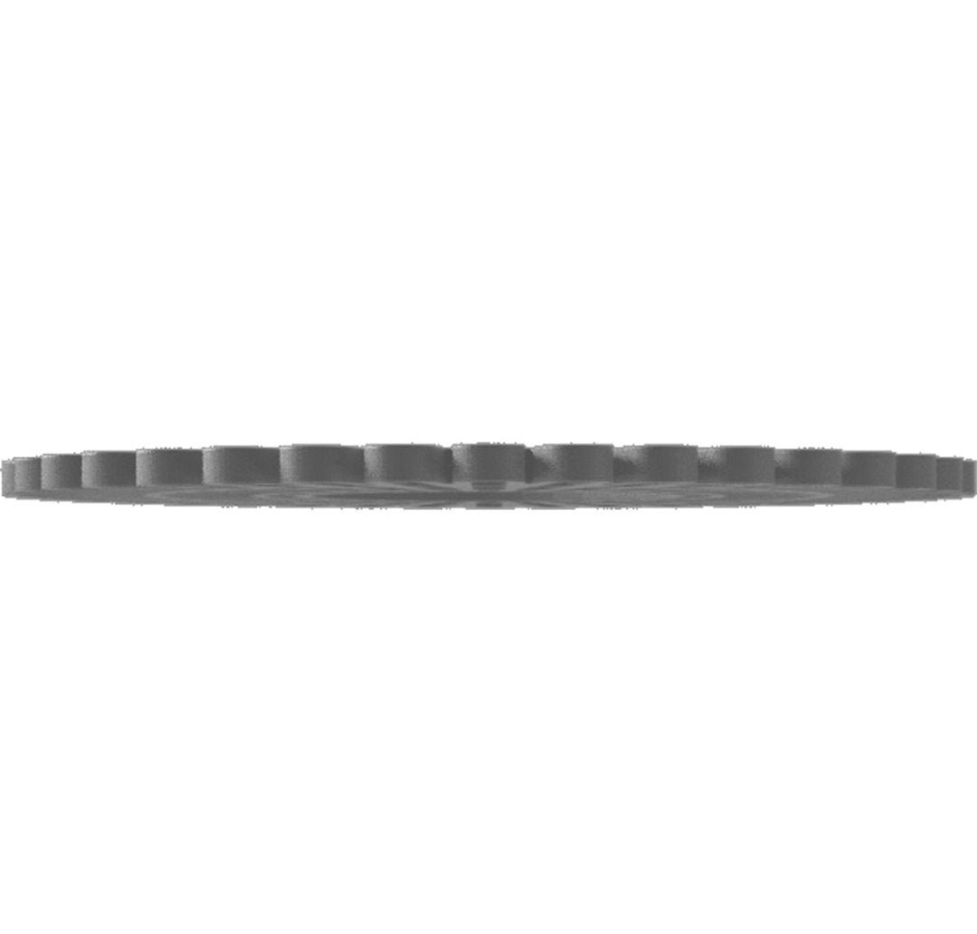 Cornelius Ceiling Medallion Ekena Millwork Color: Nickel Size: 32" H x 32" W x 1" D