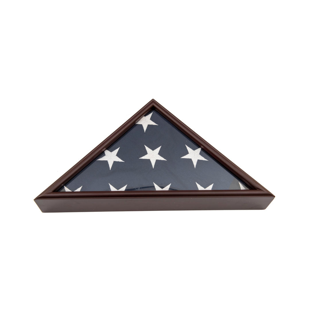 Burial/Funeral/Veteran Flag Elegant Display Case DECOMIL