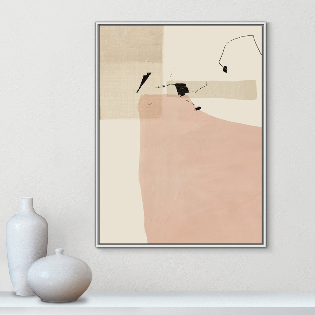 Soft Tempo - Floater Frame Painting on Canvas Joss & Main Frame Color: White Framed Size: 41.5" H x 31.5" W