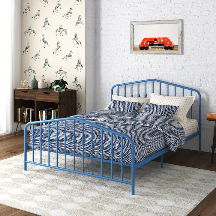 Bushwick Metal Platform Bed Novogratz Color: Sea Blue Size: Queen