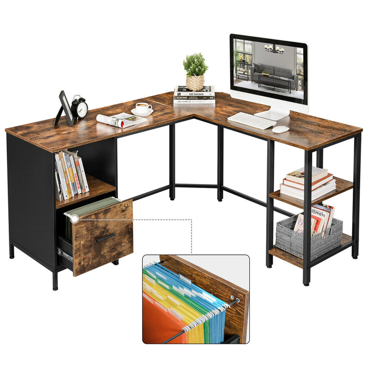 Emmet L-Shape Desk Loon Peak®