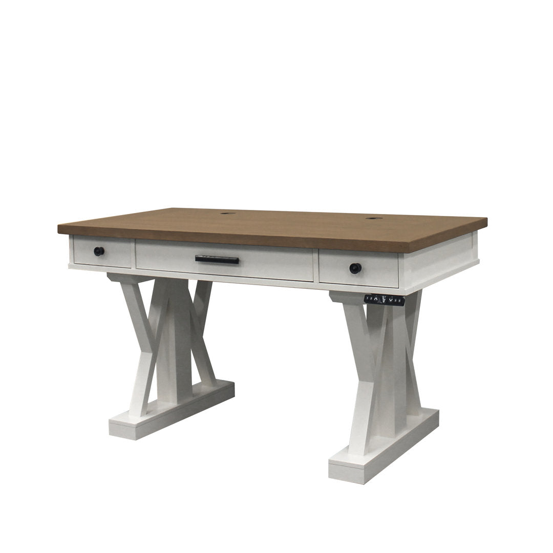 Kelsie-Mae Height Adjustable Desk Latitude Run® Finish: Beige