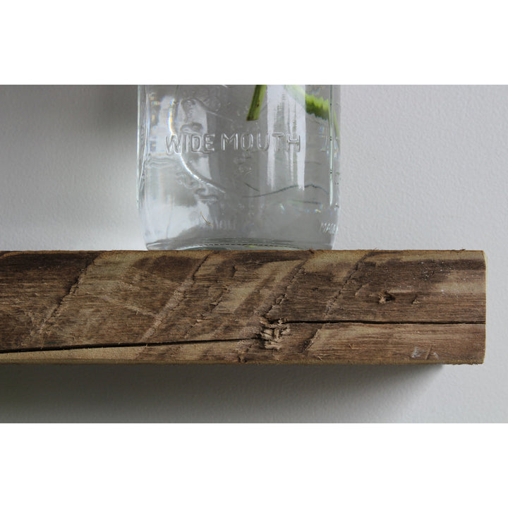 Joao 2 Piece Solid Wood Floating Shelf with Reclaimed Wood Gracie Oaks Size: 2" H x 18" W x 7" D Finish: Natural