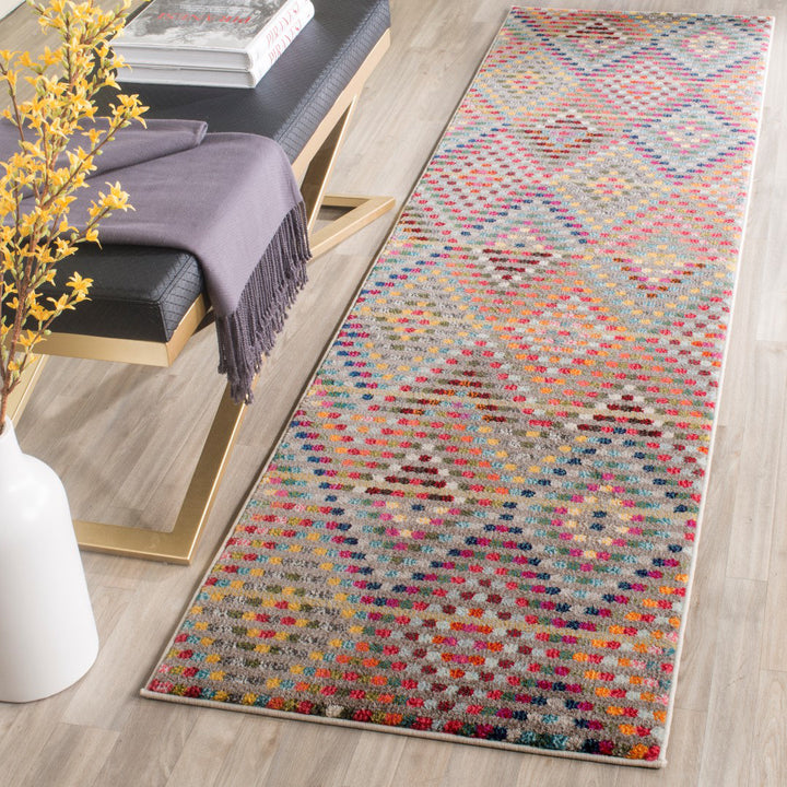 Monaco Performance Geometric Rug Ebern Designs Rug Size: Runner 2'2" x 12'