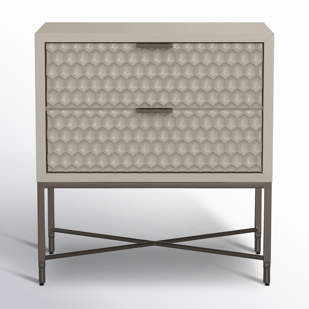 Capra 2 - Drawer Nightstand AllModern Color: Cement Gray